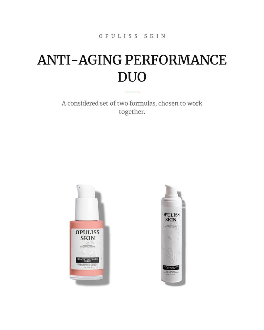 Anti-Aging Performance Duo, the formulas of the set shown together