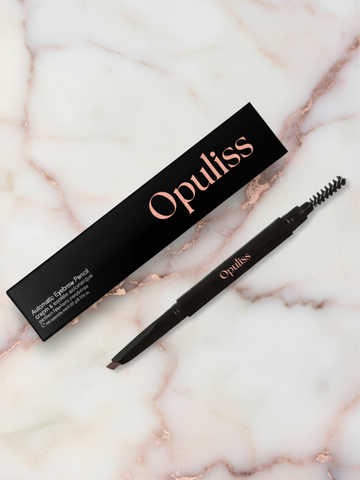 Eyebrow Pencil Brown Angled Dual Tip Spoolie For Natural Brows