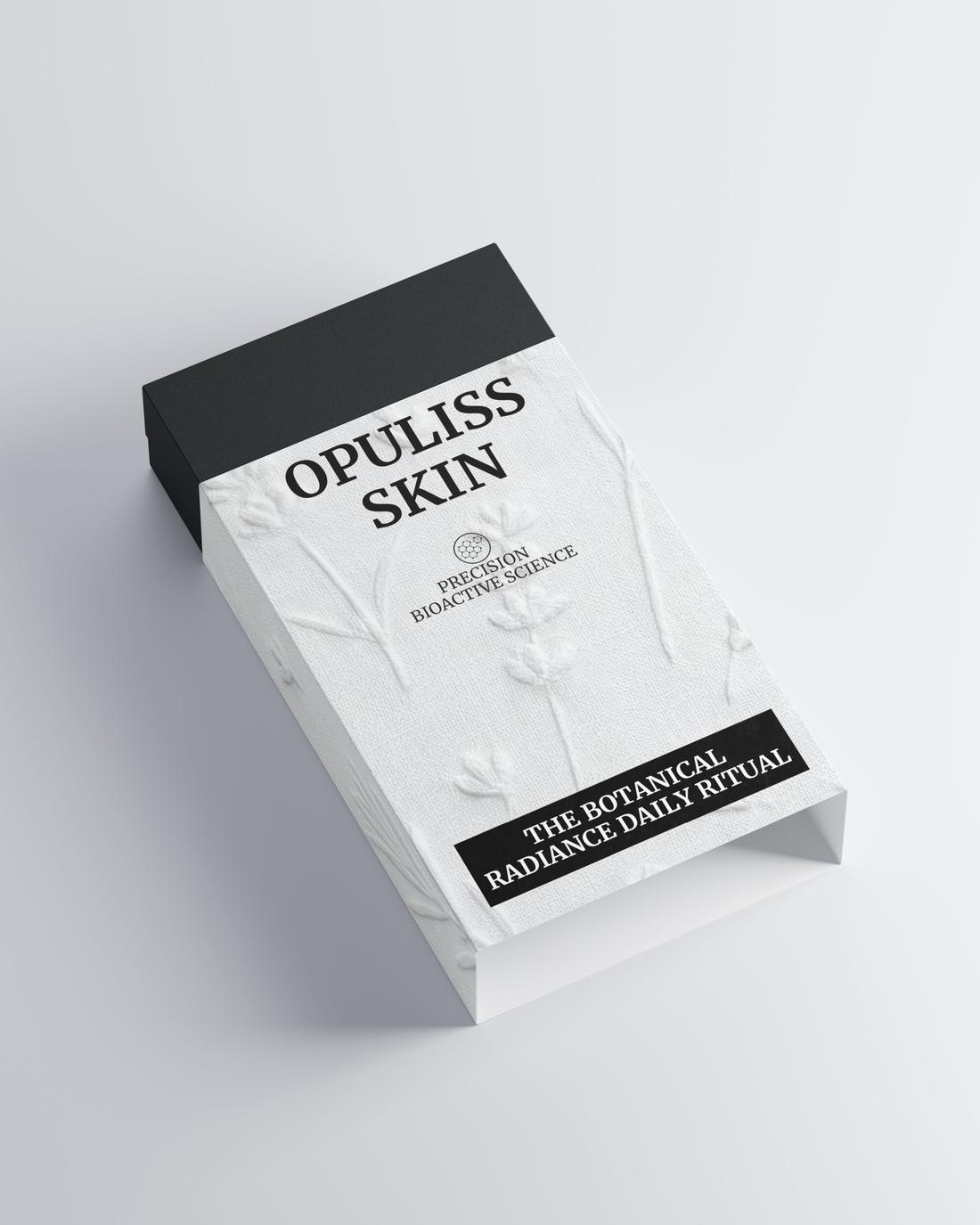 The product carton standing on a pale ground, Daily Radiance Collection Box