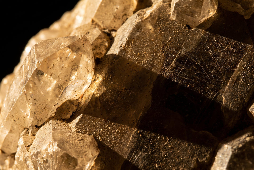 Magnesium Sulfate, abstract material macro