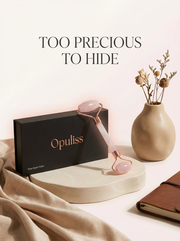 Rose Quartz Roller For All Skin Types Reduces Puffiness