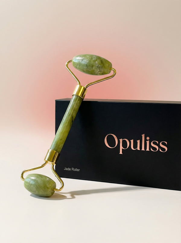 Jade Roller Skincare Enthusiasts Boosts Lymphatic Drainage Spa Glow