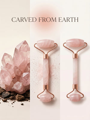 Rose Quartz Roller For All Skin Types Reduces Puffiness