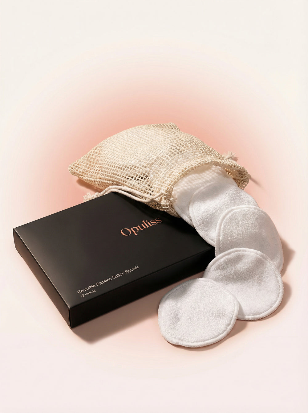 Reusable Bamboo Cotton Rounds Gentle Makeup Removal 12 Pack