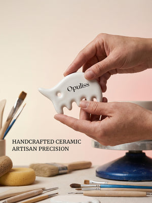 Sculpting Gua Sha Tool For Skincare Fans Handcrafted Boosts Blood Flow