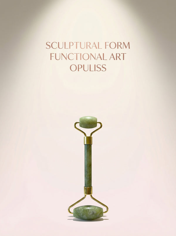 Jade Roller Skincare Enthusiasts Boosts Lymphatic Drainage Spa Glow