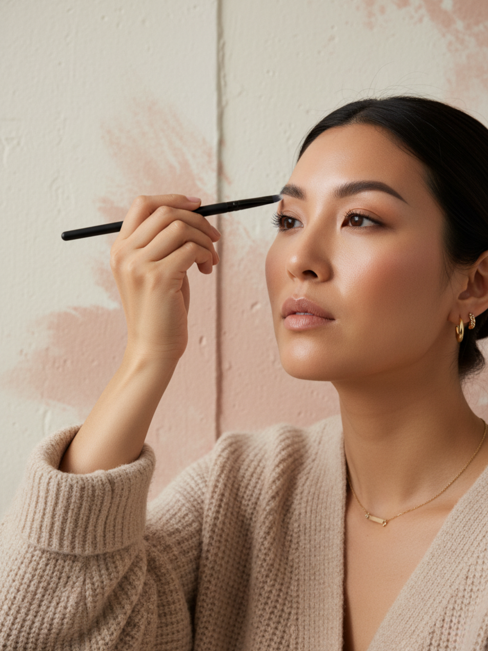 Angled Liner Brush For Precise Eye And Brow For Pros - Opuliss Beauty