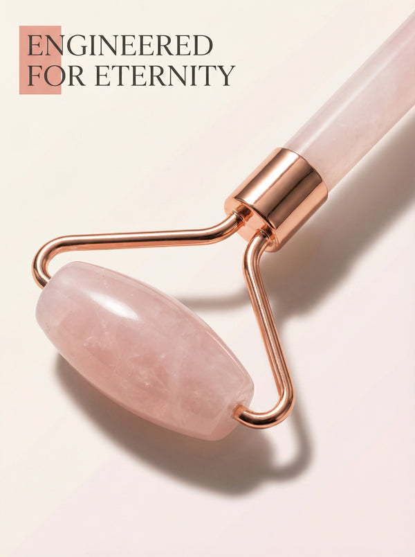 Rose Quartz Roller For All Skin Types Reduces Puffiness