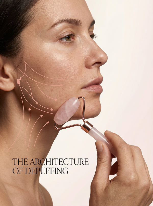 Rose Quartz Roller For All Skin Types Reduces Puffiness