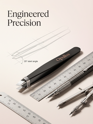 Precision Slanted Tip Tweezers For Brows Ingrown Hair Removal For Pros