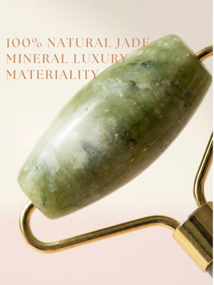 Jade Roller Skincare Enthusiasts Boosts Lymphatic Drainage Spa Glow