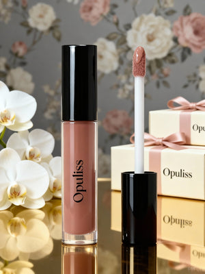 Lip Gloss Liquid Bare Shine Long Lasting Brilliance For Everyday Glam - Opuliss Beauty