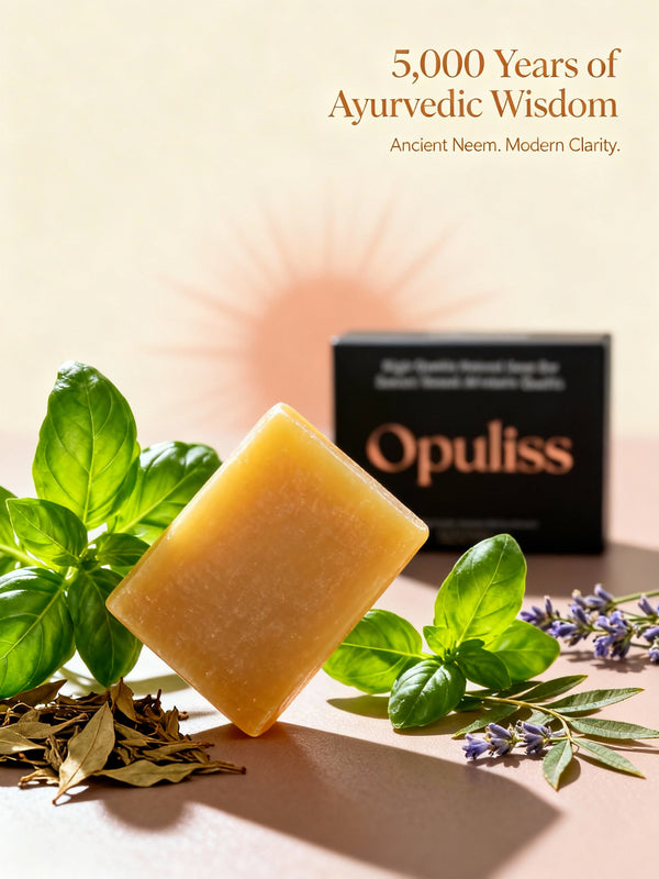 Basil Neem Soap For Acne Prone Skin Oil Control Clearer Complexion