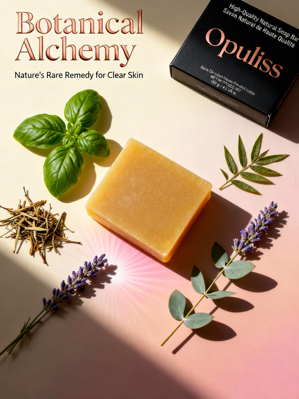 Basil Neem Soap For Acne Prone Skin Oil Control Clearer Complexion