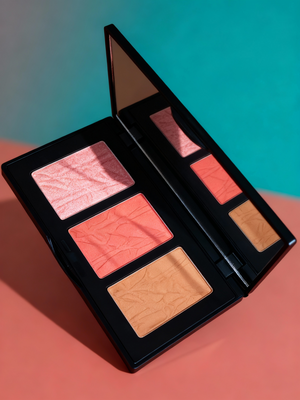 Pro Cheek Palette Three Shade Buildable Sculpt Glow For Makeup Lovers - Opuliss Beauty