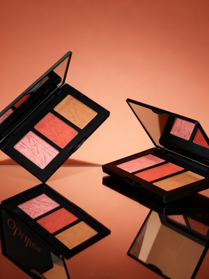 Pro Cheek Palette Three Shade Buildable Sculpt Glow For Makeup Lovers - Opuliss Beauty