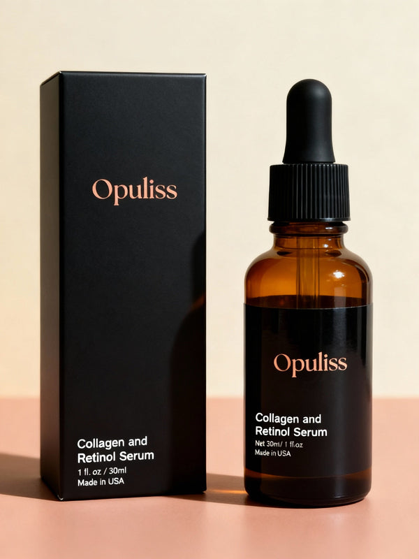 Collagen Retinol Serum For Aging Skin Radiant Hydration Firmness - Opuliss Beauty