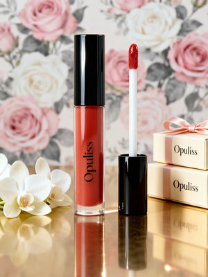 Lip Gloss Crimson One Swipe Fuller Lips Shine Bold Lip Lovers - Opuliss Beauty