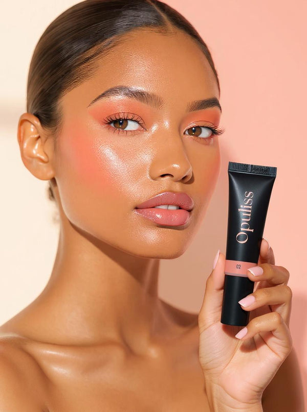 Liquid Blush Dew Peach Buildable Dewy Tint For Everyday Makeup Lovers - Opuliss Beauty