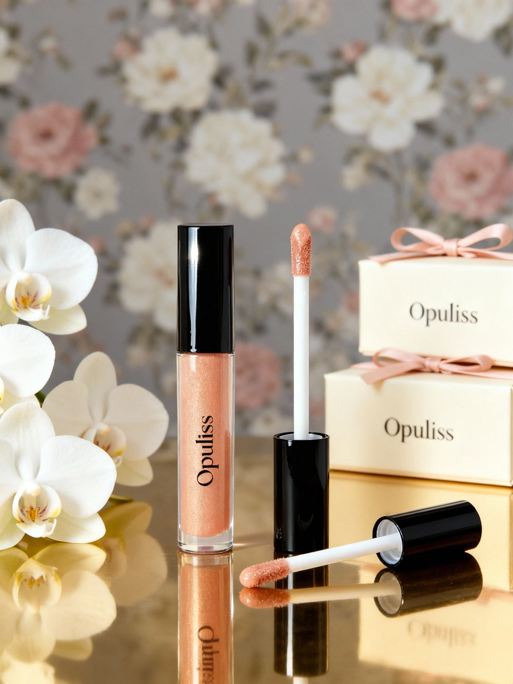 Lip Gloss Dripping Gold Liquid Shine Fuller Lips Bold Makeup Lovers - Opuliss Beauty