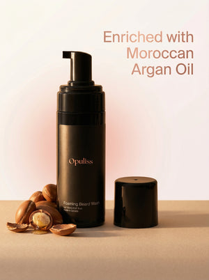 Foaming Beard Wash For Men Aloe Vera Vitamin B5 Softens Beard