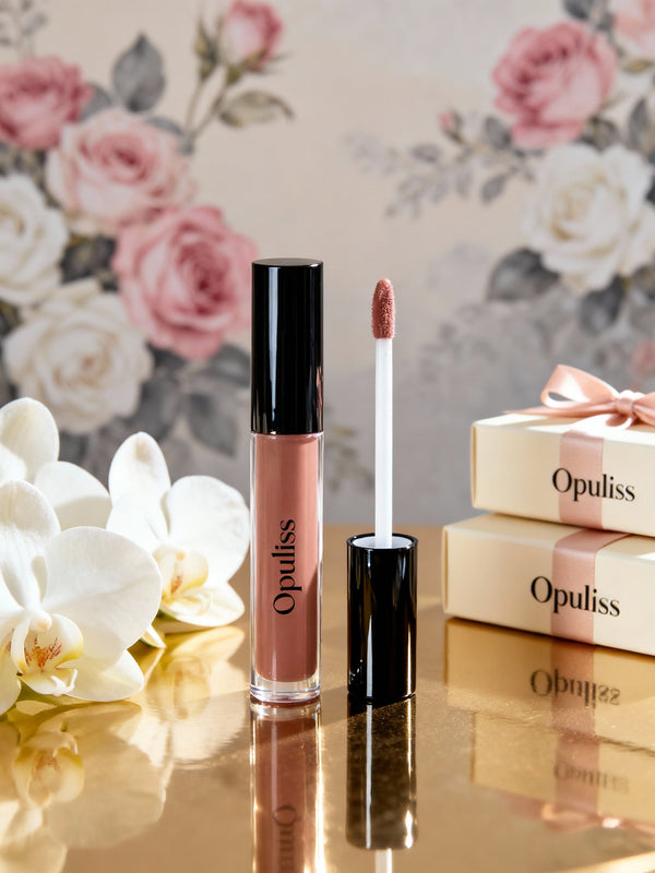 Lip Gloss Liquid For Fuller Lips High Impact Long Wearing Shine - Opuliss Beauty