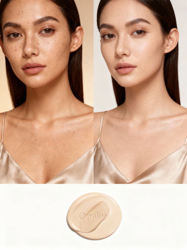 Full Coverage Foundation Latte Silk-Blend Long-Wear For Light-To-Medium - Opuliss Beauty