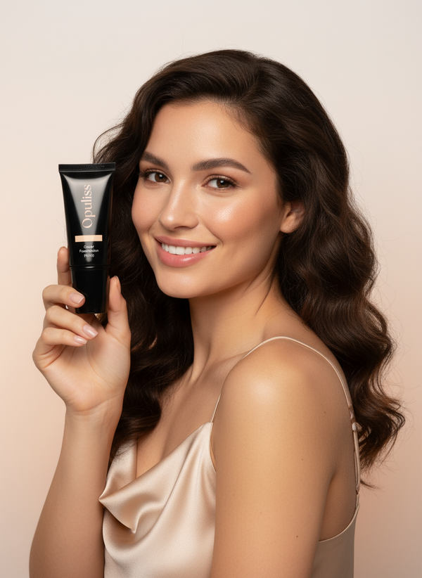 Full Coverage Foundation Latte Silk-Blend Long-Wear For Light-To-Medium - Opuliss Beauty