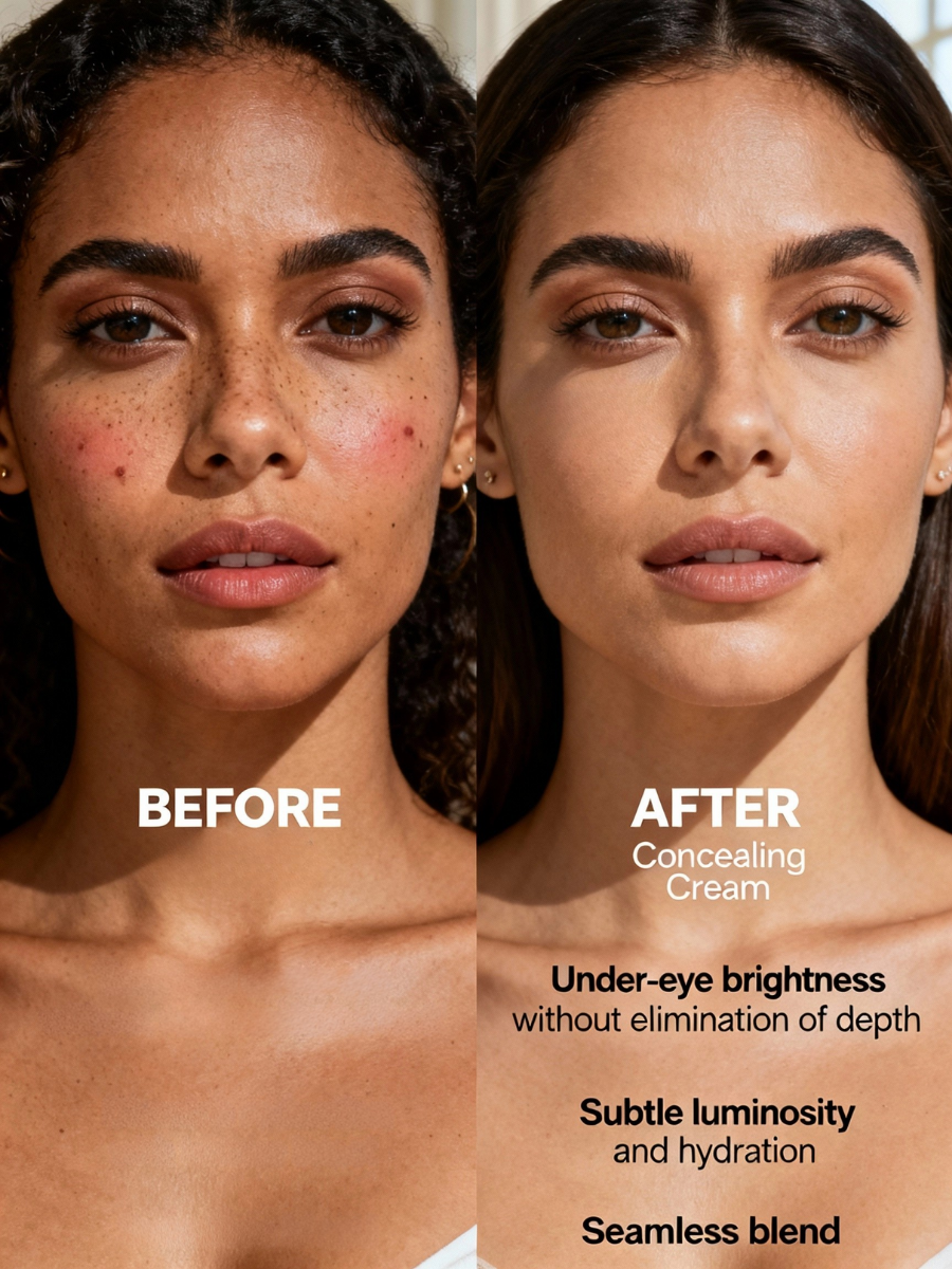Full Coverage Concealing Cream Brightening Layerable All Skin Tones