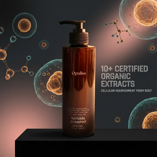 Men's Shampoo With Organic Extracts For Scalp Invigoration