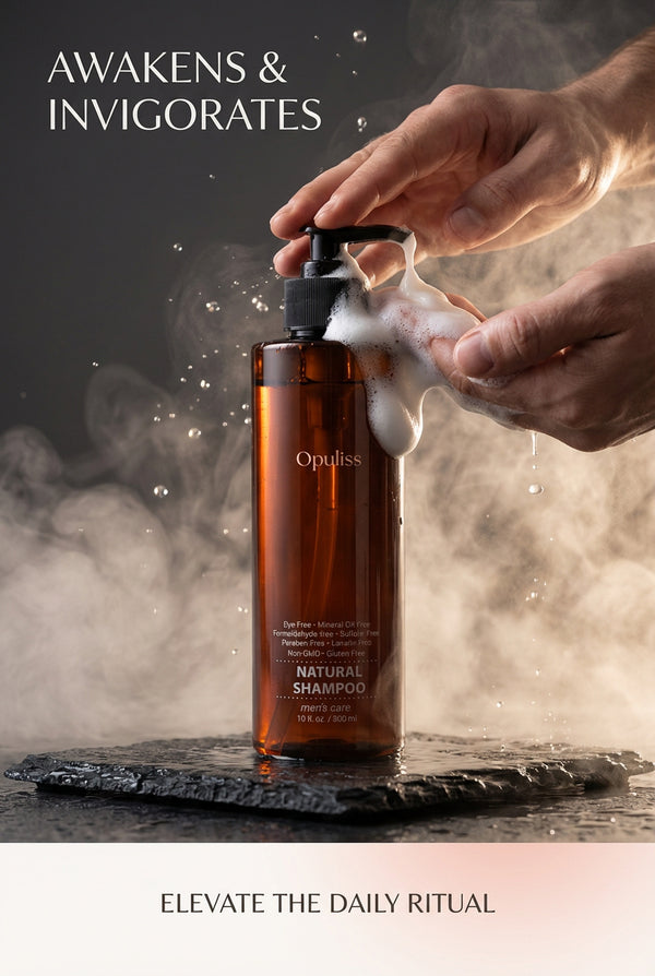 Men's Shampoo With Organic Extracts For Scalp Invigoration