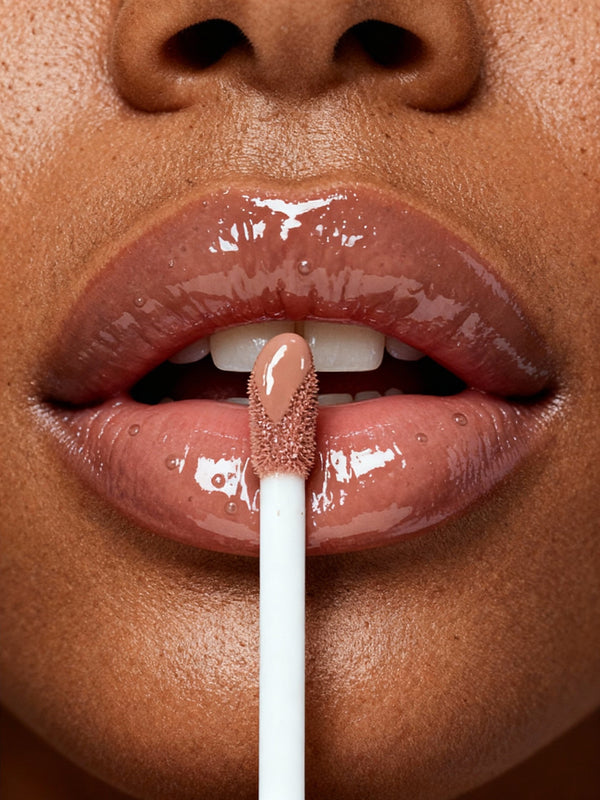 Lip Gloss Nude High Shine Fuller Lips Long Lasting Day Night Wear - Opuliss Beauty