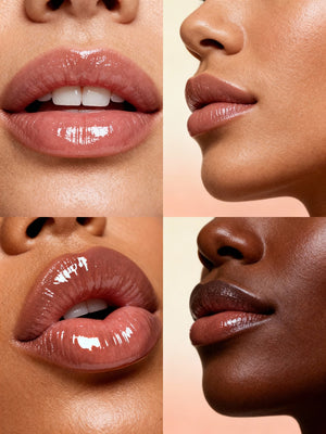 Lip Gloss Nude High Shine Fuller Lips Long Lasting Day Night Wear - Opuliss Beauty