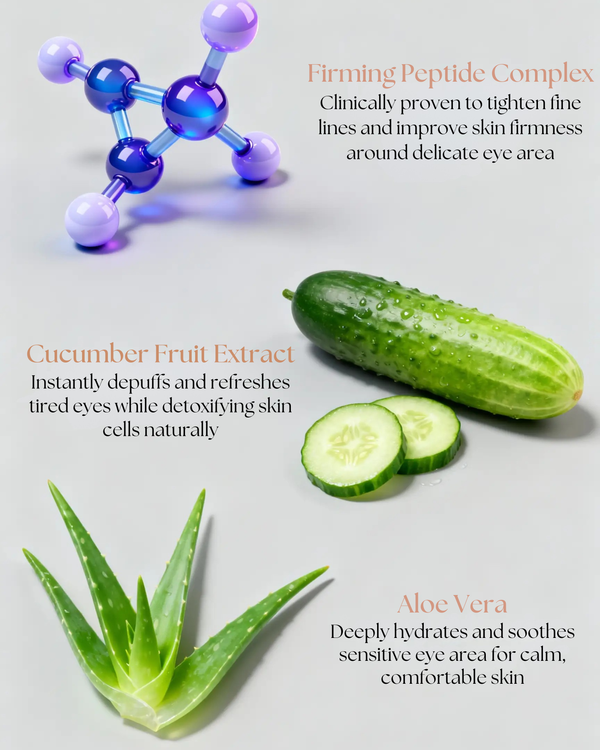 Eye Firming Serum Oil Free Anti Aging With Cucumber All Skin Types