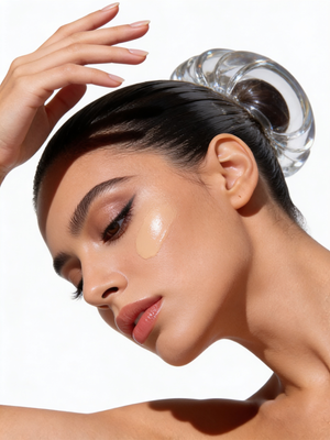 Opuliss Beauty Foundation Peach Glow Buildable Dewy Finish for All Skin Types | High-performance vegan cosmetic for professional finish and skin-first wear.