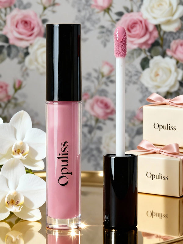 Lip Gloss Pinky High Impact Long Lasting Shine For Glam Lovers - Opuliss Beauty