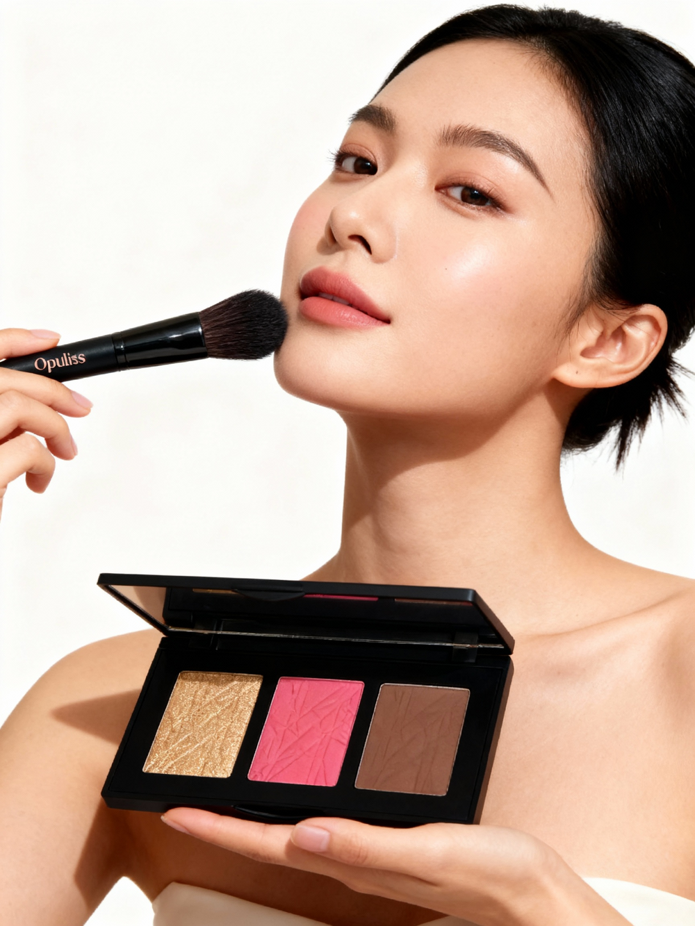 Pro Cheek Palette Buildable Glow Three Shade For Makeup Lovers - Opuliss Beauty