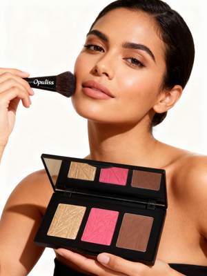 Pro Cheek Palette Buildable Glow Three Shade For Makeup Lovers - Opuliss Beauty