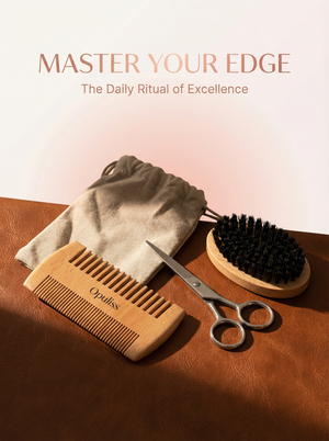 Pro Tools Men's Grooming Kit With Nylon Comb And Wooden Brush