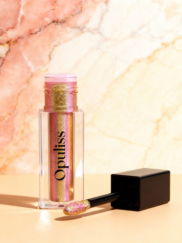 Liquid Shimmer Rosy High Impact Shine For Makeup Lovers Creaseproof Opuliss Beauty