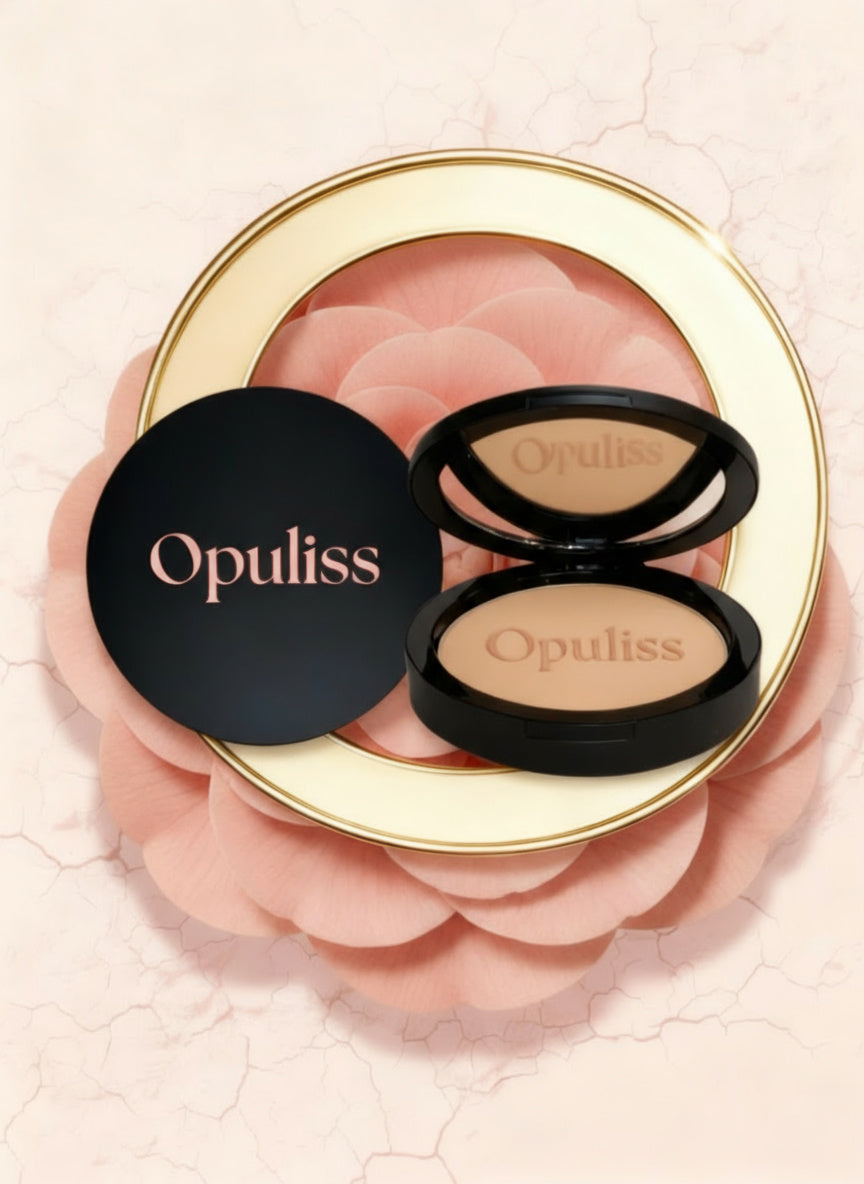 Dual Blend Powder Foundation Matte Buildable Coverage Women - Opuliss Beauty