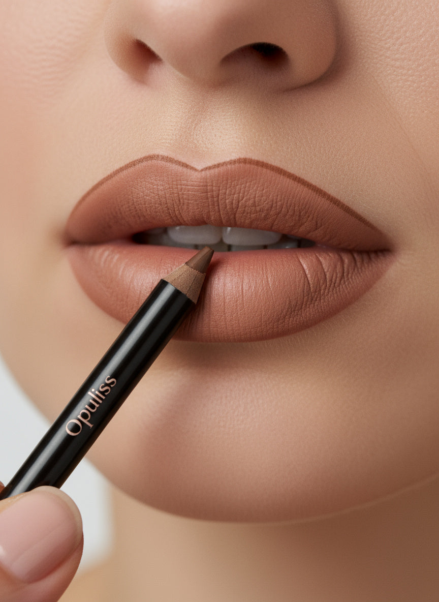 Opuliss Beauty Lip Liner Sable Brown Everyday Long Lasting No Smudge With Beeswax