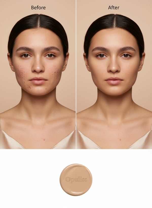 Full Coverage Foundation Seashell Long Wear All Skin Tones - Opuliss Beauty
