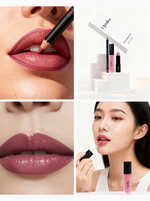 Pretty In Pink Lip Kit Premium All In One 3 Piece Set Glam - Opuliss Beauty