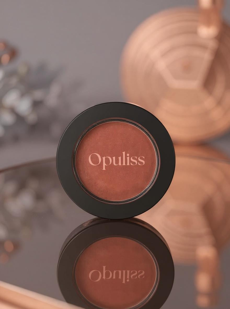 Talc Free Blush On The Go Silky Pressed Powder Natural Flush - Opuliss Beauty