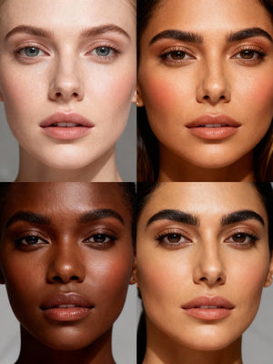 Talc Free Blush On The Go Silky Pressed Powder Natural Flush - Opuliss Beauty