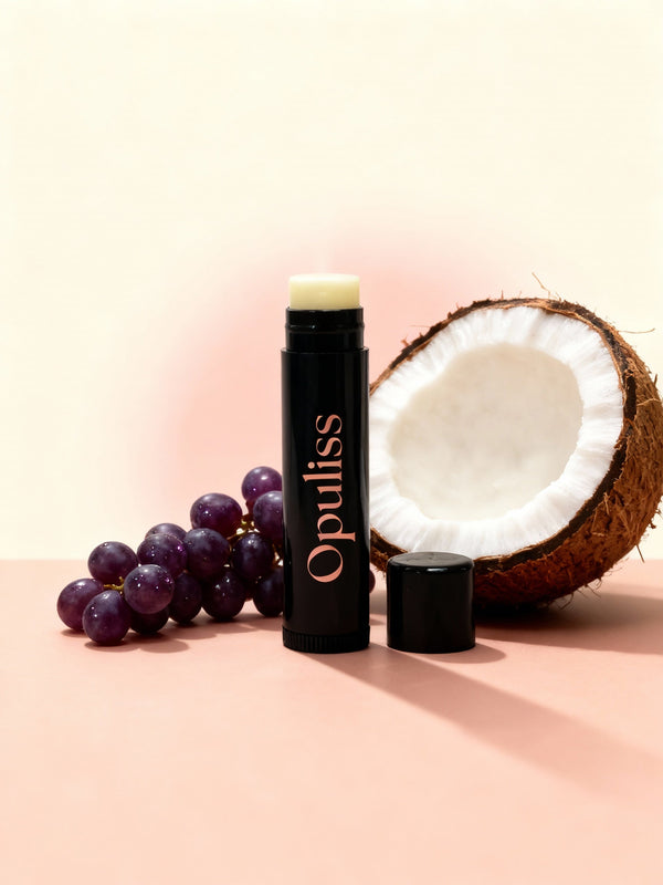 Vegan Lip Balm Unscented Plant Oils For Sensitive Lips Moisture - Opuliss Beauty