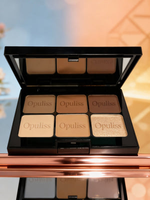 Eyeshadow La Creme Palette Creamy Buildable Six Shade Everyday Glam - Opuliss Beauty