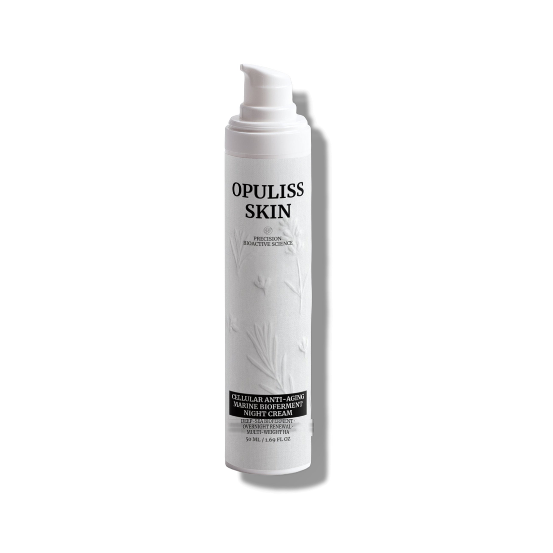 CELLULAR ANTI-AGING Marine bioferment Night Cream product bottle, front label, corrected wording