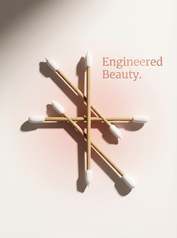 Reusable Makeup Swabs Silicone Dual Tips Bamboo Sticks Eco Conscious